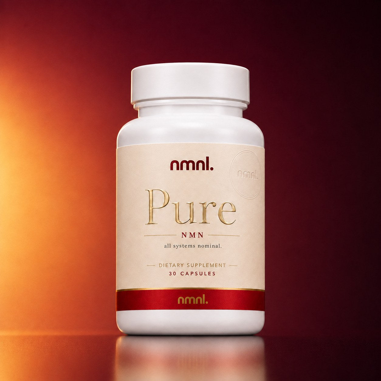 nmnl. Pure bottle. NMN 500mg · 30 capsules